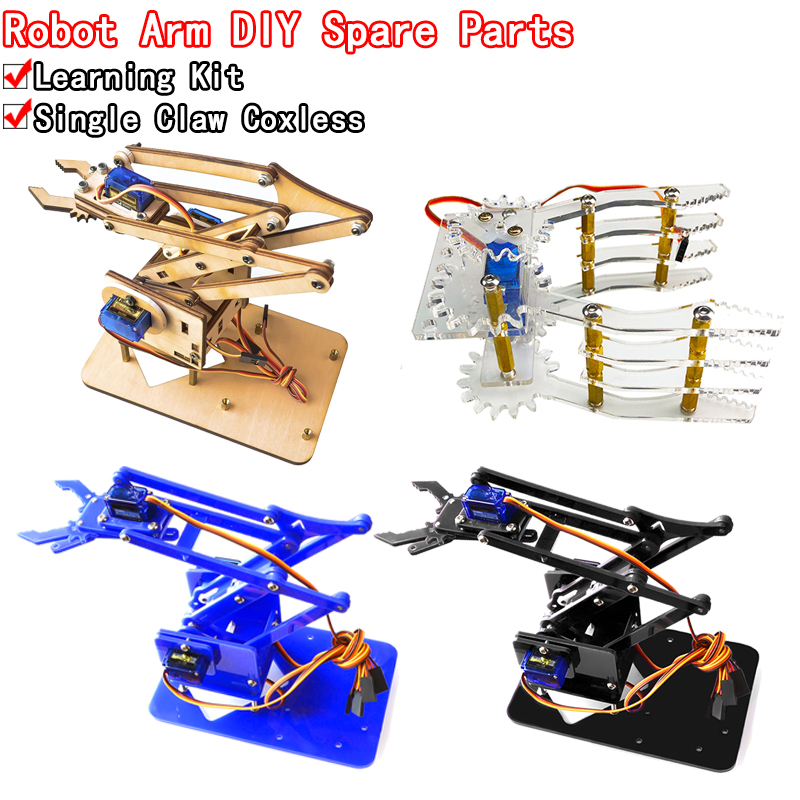Robotic Arm Kit Arduino - SG90 MG90S 4 DOF Unassembly Acrylic