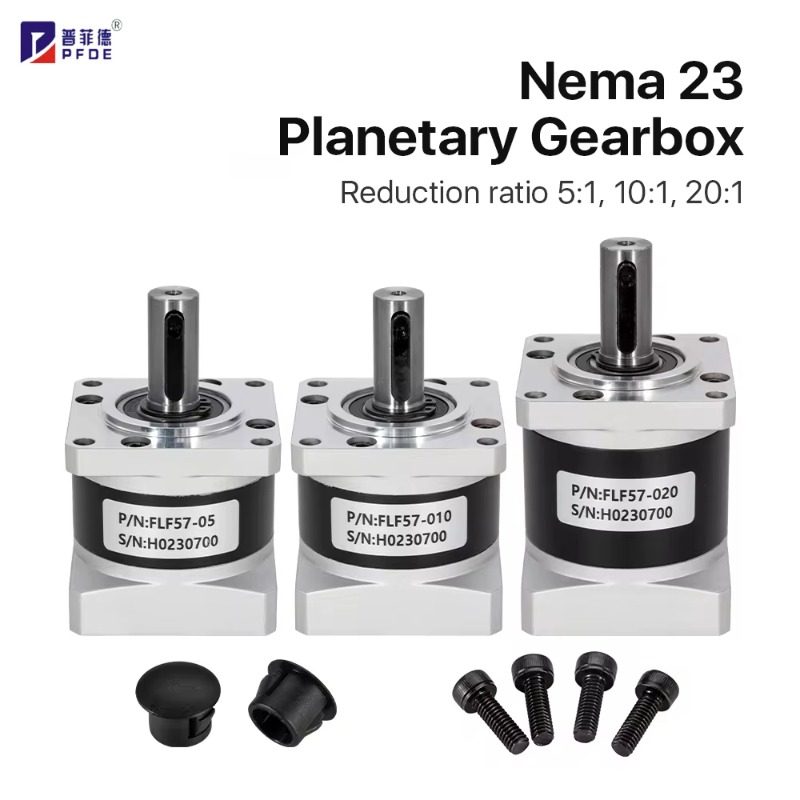 Planetary Gearbox Nema 23 - Oranı ile FLF57-05 Nema 23 planet