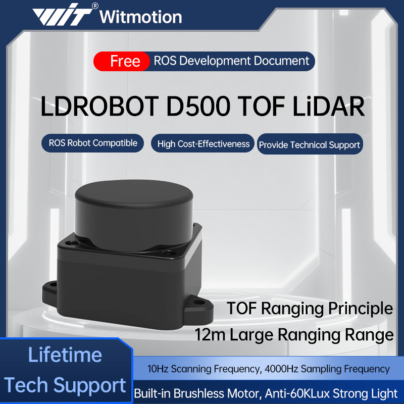 Robotic Arm 6 Axis Desktop - LDROBOT D500 D800 Lidar Kiti DTOF