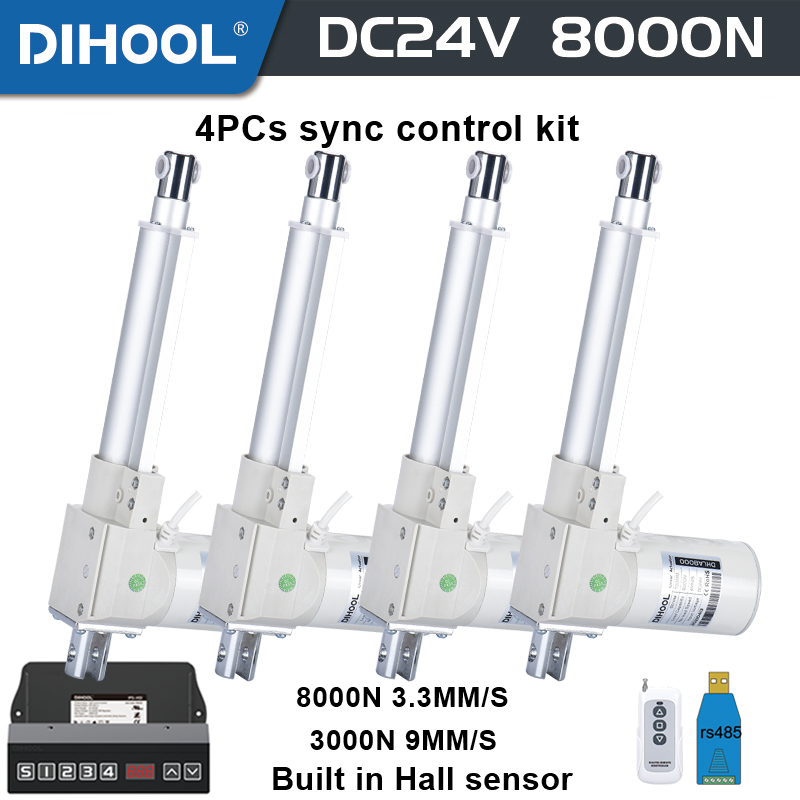 Linear Actuator Electric 1000Mm - Elektrikli Lineer Aktüatör 24V Hall Sensörlü