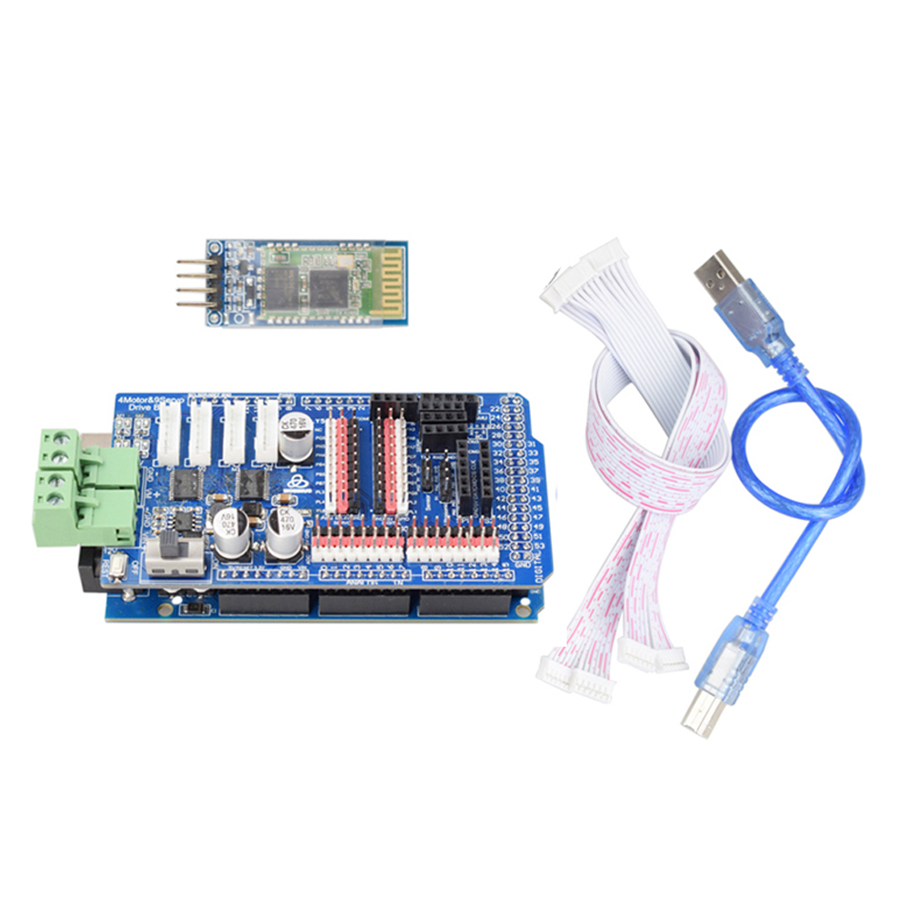Robotic Arm Kit Arduino - Arduino Mega2560 RC Kontrol 4WD Robot