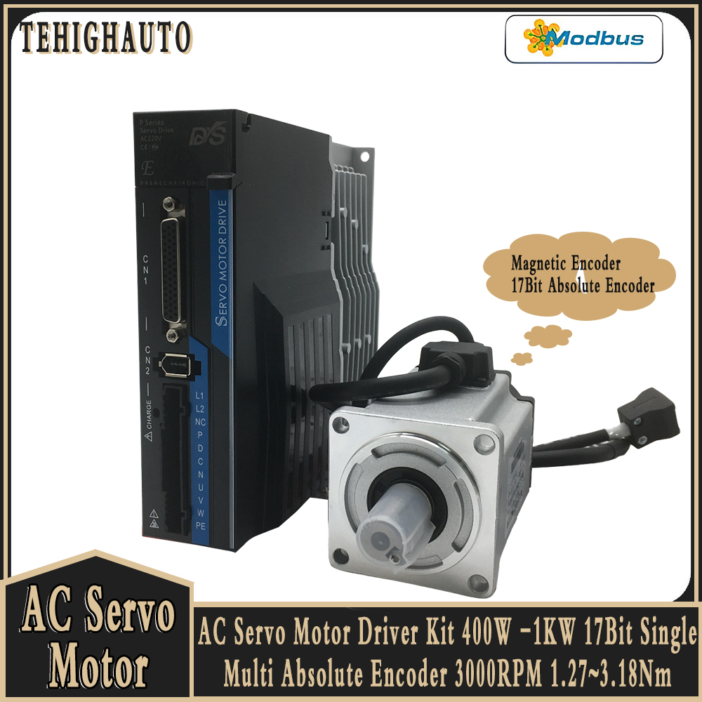 Servo Motor 750W Ac Driver - AC Servo Motor Sürücü Kiti 400W/750W/1KW
