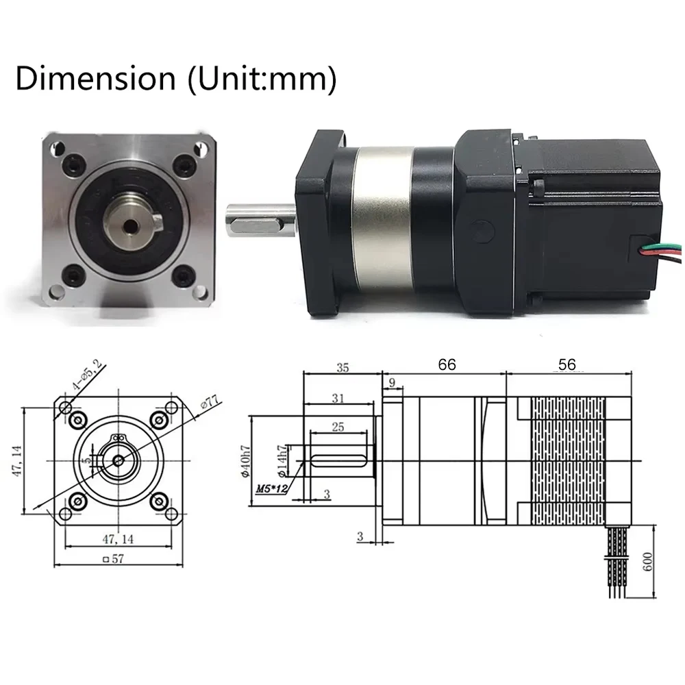 Planet Redüktörlü Şanzıman Has - Planetary Gearbox Nema 23 incelemesi ve fiyatı