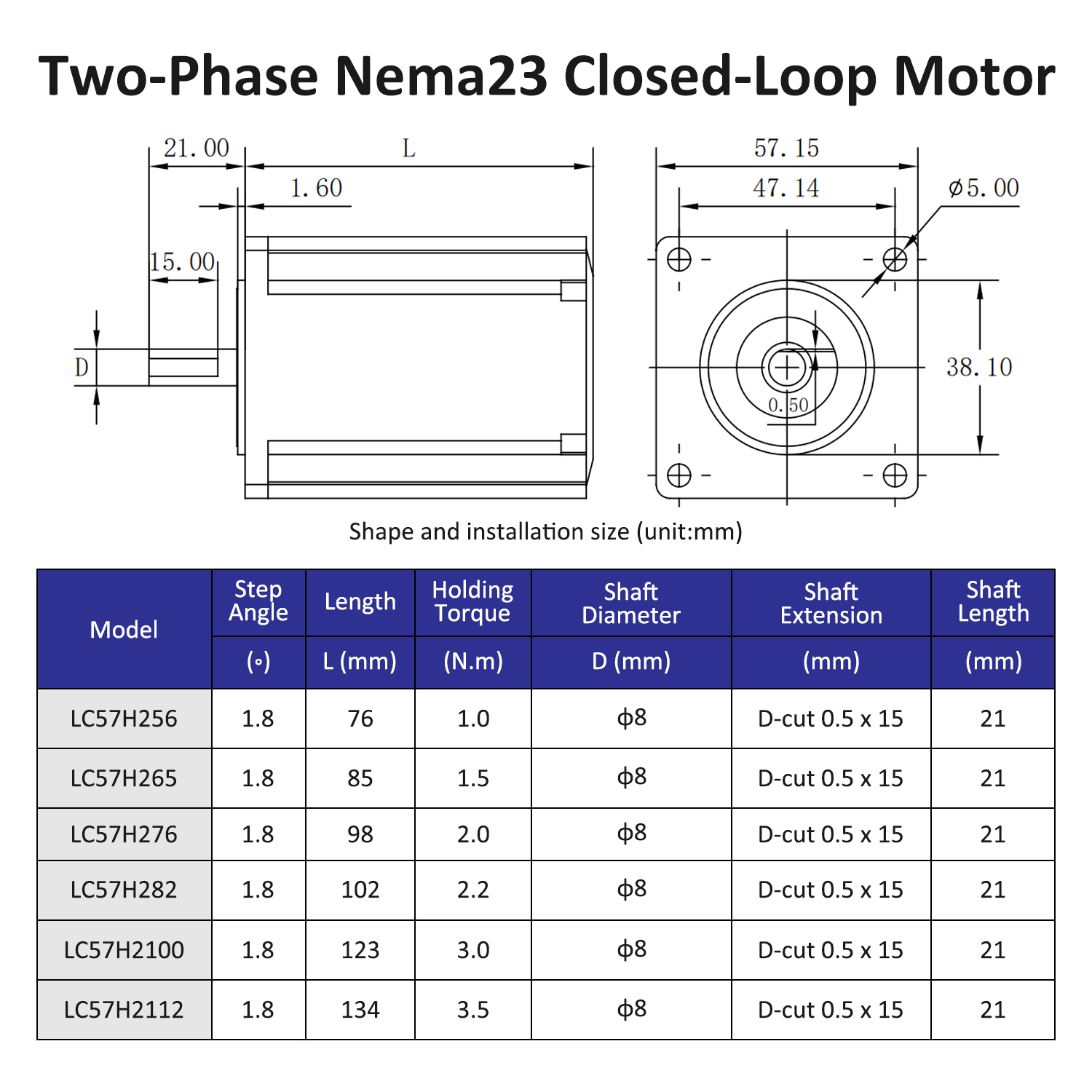 Lichuan Nema23 2.2Nm 3Nm 3.5Nm - Stepper Motor Nema 34 Closed Loop incelemesi ve fiyatı