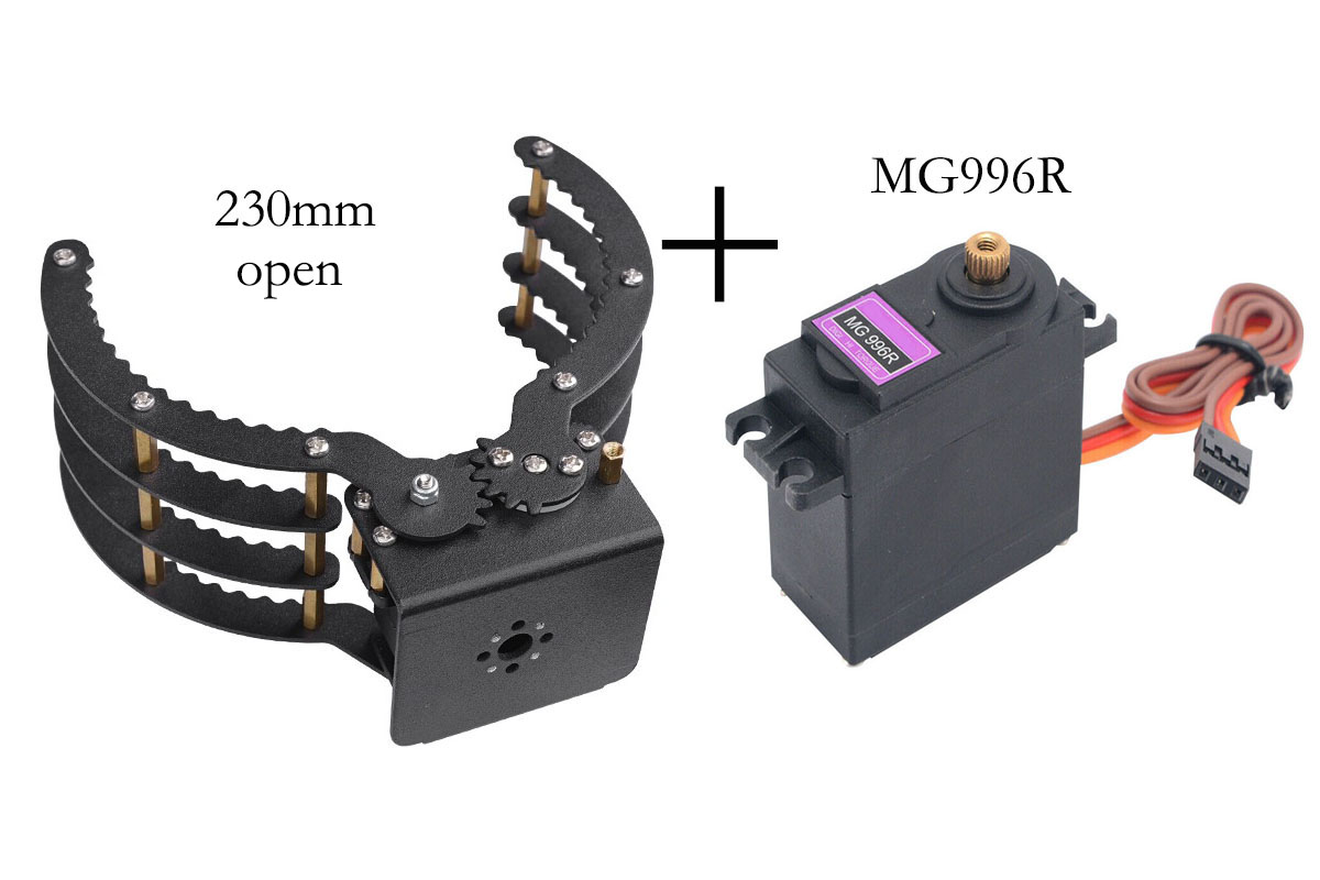 230mm Açıklıkta Mekanik Pençe  - Robotic Arm Kit Arduino incelemesi ve fiyatı