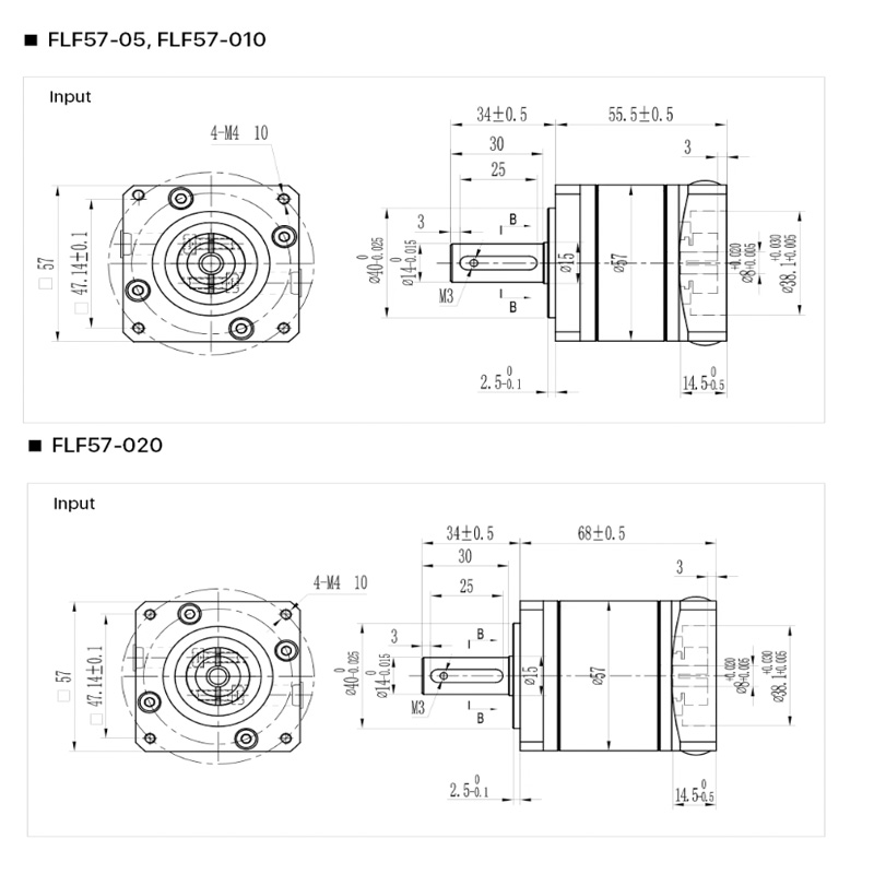 Oranı ile FLF57-05 Nema 23 pla - Planetary Gearbox Nema 23 incelemesi ve fiyatı