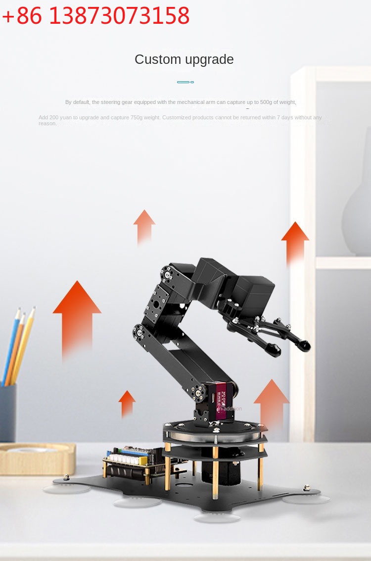6 DOF Robotik Kol, Metal Pençe - Robotic Arm Kit Arduino incelemesi ve fiyatı